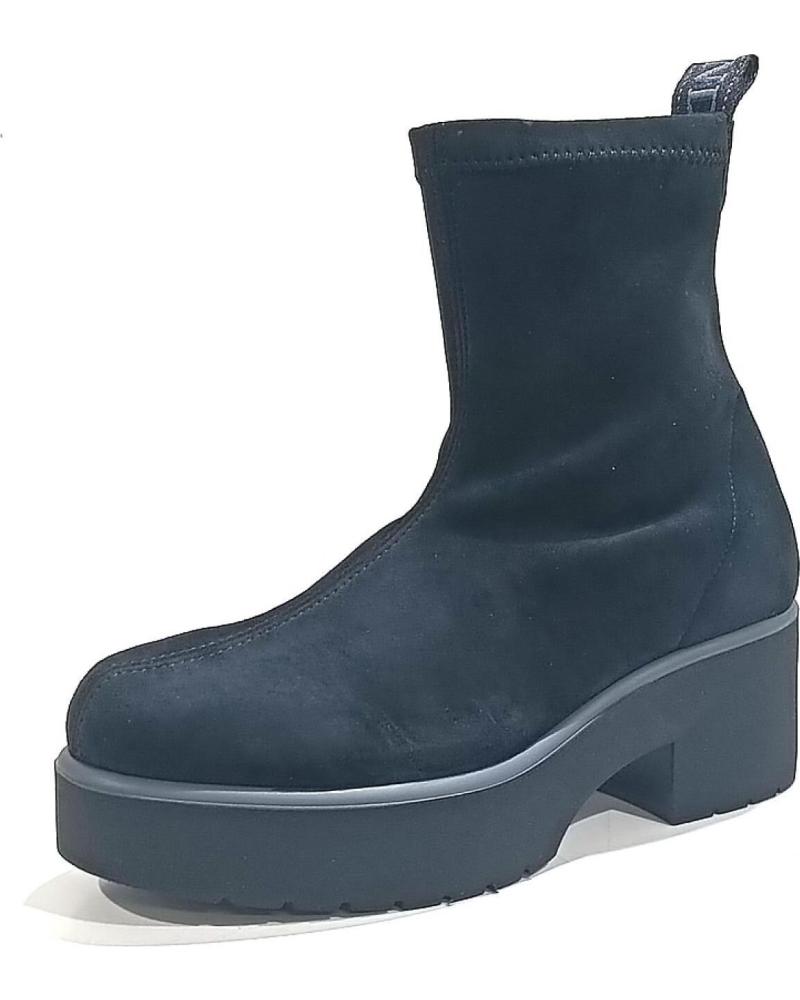 Botines de Mujer WEEKEND BY PEDRO MIRALLES BOTIN DE LICRA ELASTICA CON TACON Y PLATAFORMA DE GOMA NEGRO