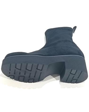 Botines de Mujer WEEKEND BY PEDRO MIRALLES BOTIN DE LICRA ELASTICA CON TACON Y PLATAFORMA DE GOMA NEGRO