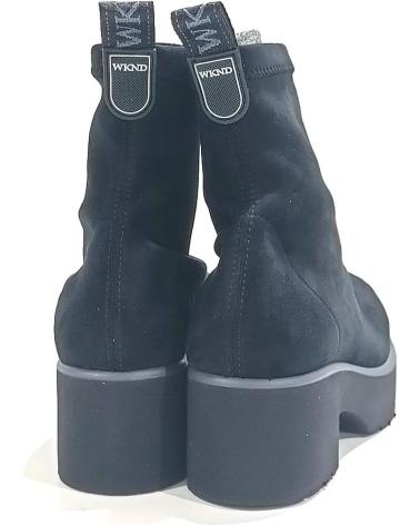 Botines de Mujer WEEKEND BY PEDRO MIRALLES BOTIN DE LICRA ELASTICA CON TACON Y PLATAFORMA DE GOMA NEGRO