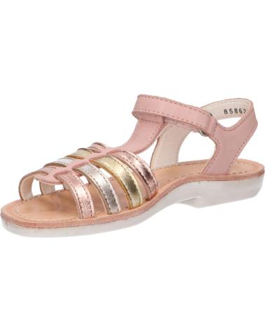 Sandalias de Mujer y Niña KICKERS 858620-30 COSMETICK 131 ROSE METALLISE OR