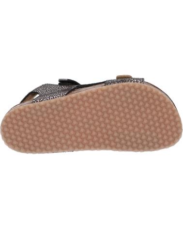 Sandalias de Mujer y Niña KICKERS 869510-30 FUXIO 81 NOIR ARGENT LEOPARD