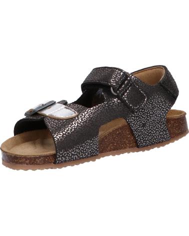 Sandalias de Mujer y Niña KICKERS 869510-30 FUXIO 81 NOIR ARGENT LEOPARD