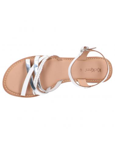 Sandales KICKERS  pour Femme 775800-50 ESTELLIE  33 BLANC ARGENT