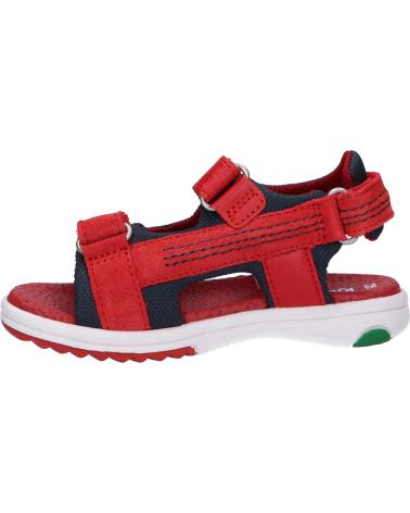 boy Sandals KICKERS 694880-30 PLANE 4 ROUGE MARINE