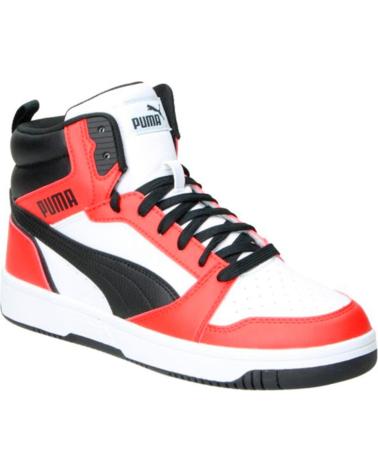 Deportivas de Mujer y Niña y Niño PUMA ZAPATILLAS SPORT TIPO BASKET 03 BLANCO NEGRO ROJO