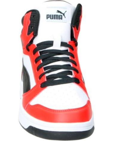 Deportivas de Mujer y Niña y Niño PUMA ZAPATILLAS SPORT TIPO BASKET 03 BLANCO NEGRO ROJO