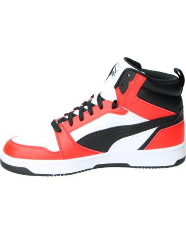 Deportivas de Mujer y Niña y Niño PUMA ZAPATILLAS SPORT TIPO BASKET 03 BLANCO NEGRO ROJO
