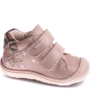 Schuhe PABLOSKY  für Mädchen BOTA VELCROS  ROSA