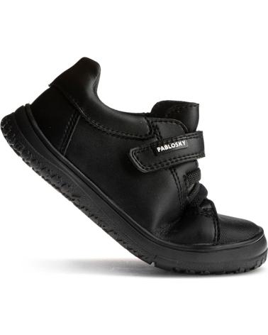 PABLOSKY CHAUSSURES SCOLAIRES LEADER-TECH NOIRES À FERMETURE SCRATCH LEADER-TECH NEGRO