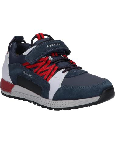 boy Trainers GEOX J169EA 022FU J ALBEN BOY  C0735 NAVY-RED