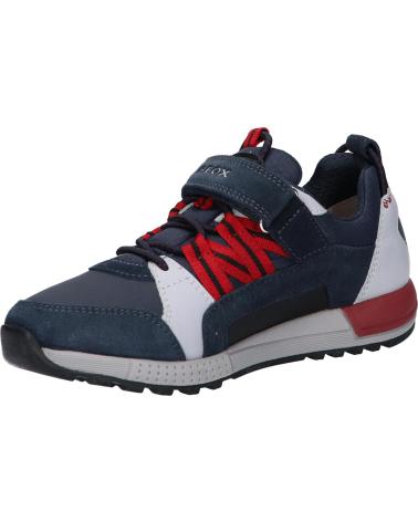 boy Trainers GEOX J169EA 022FU J ALBEN BOY  C0735 NAVY-RED