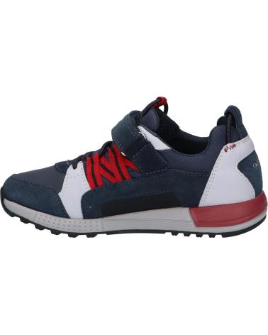 boy Trainers GEOX J169EA 022FU J ALBEN BOY  C0735 NAVY-RED