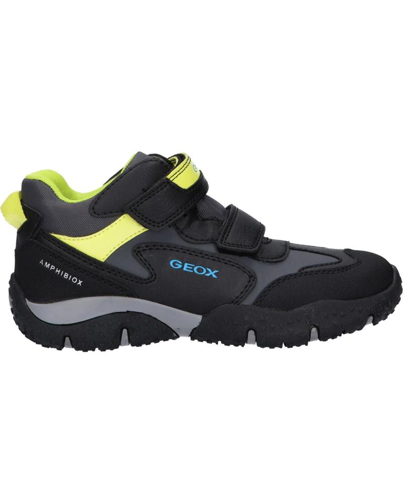 Sapatos Desportivos GEOX  de Homem e Menino J2642A 050BU JR BALTIC BOY B ABX  C0802 BLACK-LIME