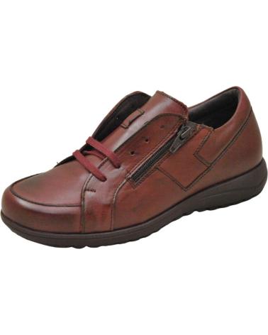 Woman shoes PITILLOS 2712 DEPORTIVO DE PIEL PARA MUJER PLANTILLA EXTRAI  BURDEOS