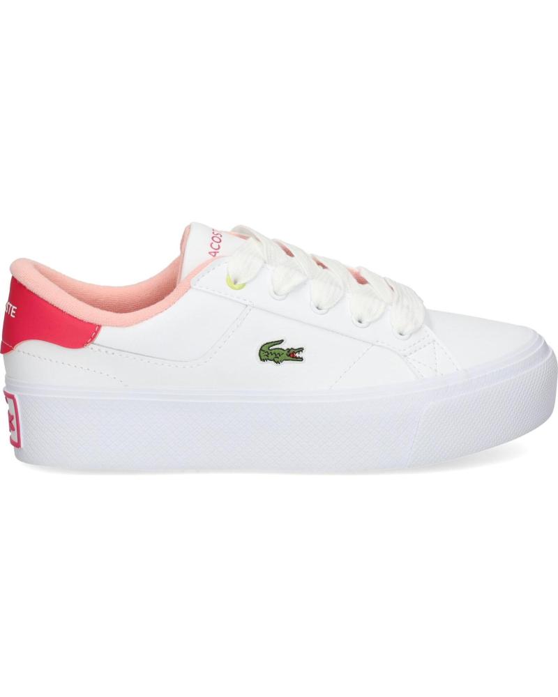 Zapatillas deporte de Mujer LACOSTE 746CFA0013B53 ZIANE PLATFORM WHT-PNK