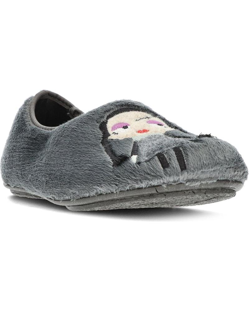 Chaussures VULLADI 3112 052 - Talon Plat, Largeur Moyenne, Fermeture Scratch | Couleur Gris, Pointure 23