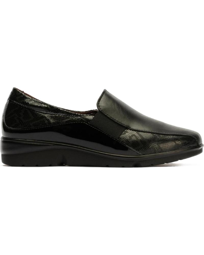 Scarpe PITILLOS  per Donna - ZAPATO MOCASIN DE PIEL  NEGRO