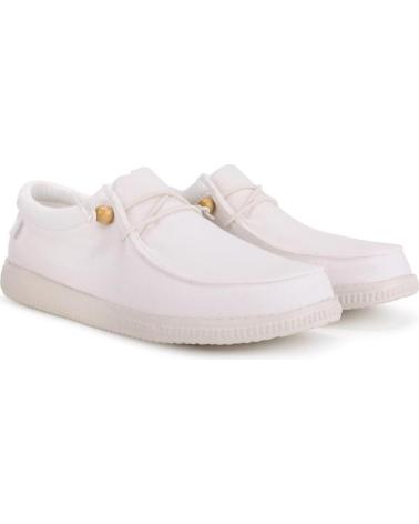 Deportivas WALK IN PITAS  de Hombre y Niño ZAPATILLAS PITAS WP150-WALLABI WASHED  BLANCO