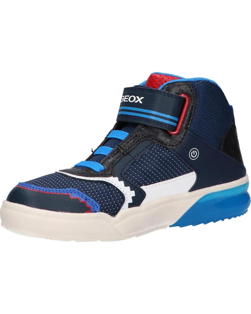 Geox Jongens J Assister Boy Sneakers, Royal Lt Blauw, 34 EU Geox Jongens J Assister Boy Sneakers, Royal Lt Blauw, 34 EU