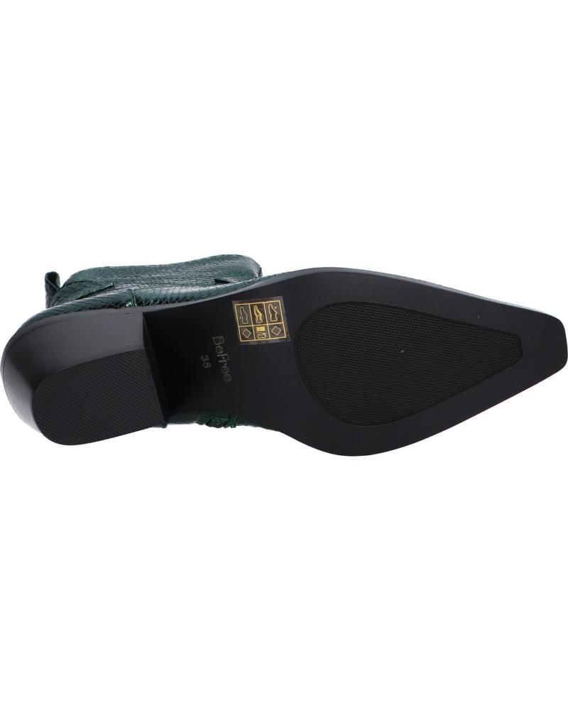 Botines De Mujer BEFREE SANSE 2320 SNAKE GREEN