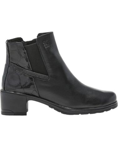Botines de Mujer 24 HORAS BOTINES PIEL NEGROS MIST-S NEGRO-NEGRO