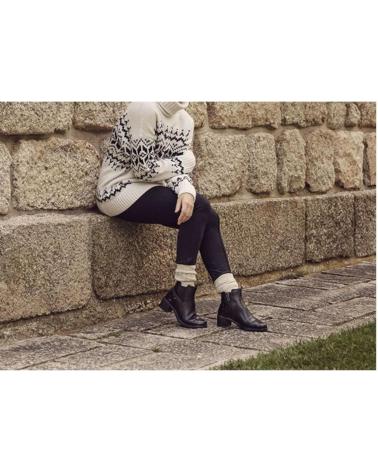 Botines de Mujer 24 HORAS BOTINES PIEL NEGROS MIST-S NEGRO-NEGRO