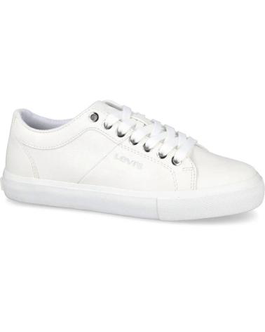 Sapatos Desportivos LEVIS  de Mulher ZAPATILLAS PIEL BLANCAS  50 BRILLIANT WHITE