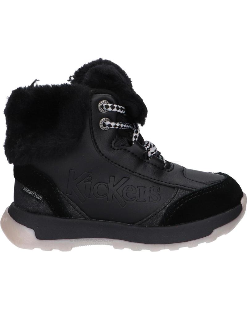 Botines KICKERS  de Niño 910810-30 KICKFLUFFY  8 NOIR