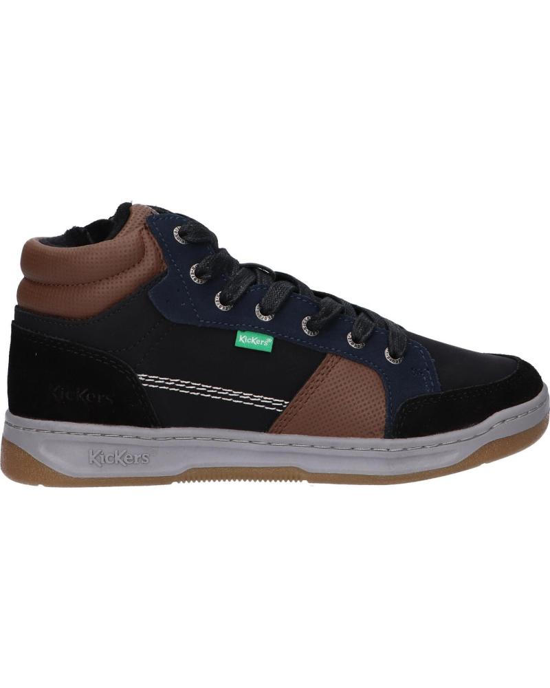 Botines KICKERS de Niño 910890-30 KICKOSTA 83 NOIR BLEU MARRO Botines KICKERS de Niño 910890-30 KICKOSTA 83 NOIR BLEU MARRO