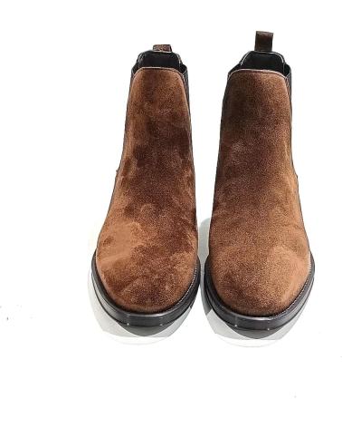 Woman Mid boots ALPE BOTIN CASUAL DE SERRAJE CON TACON Y SUELA DE GOMA CASTANA