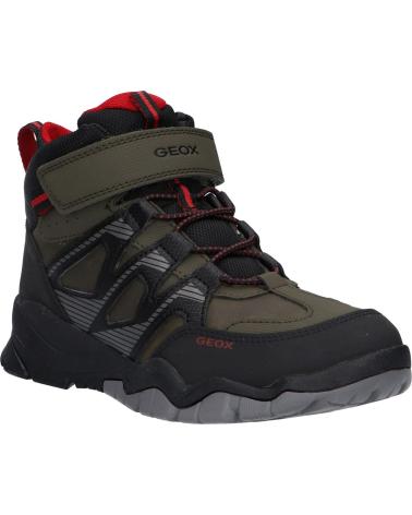 boy Mid boots GEOX J26HBC 0MEFU J MONTRACK BOY B ABX  C0498 MILITARY-BLACK