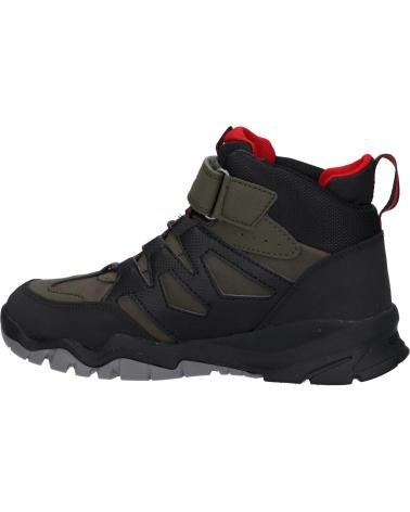 boy Mid boots GEOX J26HBC 0MEFU J MONTRACK BOY B ABX  C0498 MILITARY-BLACK