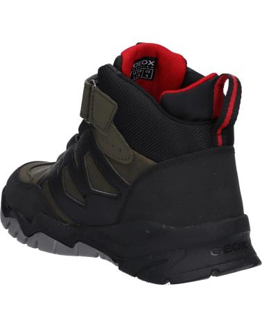 boy Mid boots GEOX J26HBC 0MEFU J MONTRACK BOY B ABX  C0498 MILITARY-BLACK