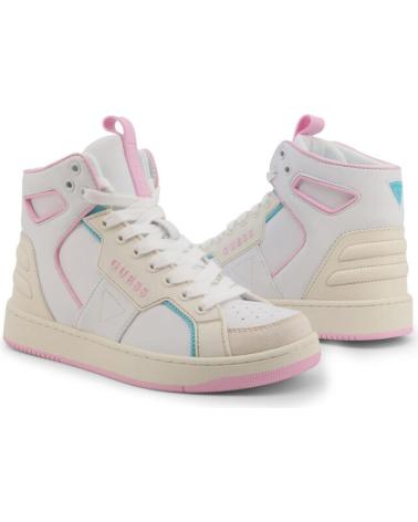 Woman Zapatillas deporte GUESS - BASQET-FL7BSQ-LEA12 WHITE
