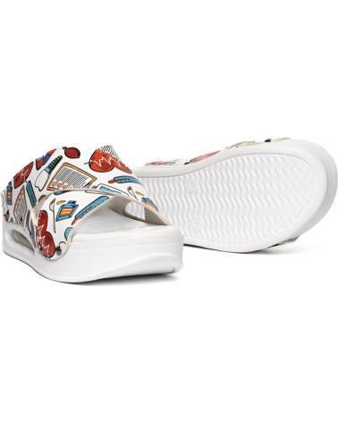 Woman Clogs ZUEKOOS ZUECO TIRAS CRUZADAS AIRMAX 03-HOPE WHITE  MULTICOLOR