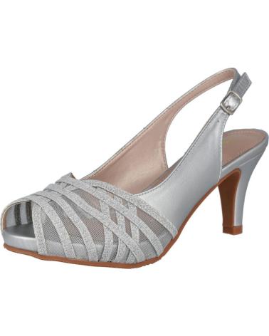 Sandalias de Mujer PRESTIGIO C-403 ZAPATOS FIESTA MUJER PLATA