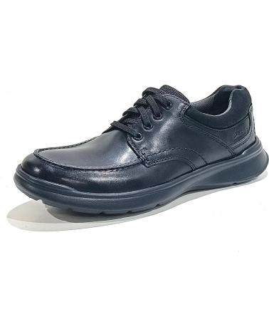 Zapatos CLARKS  de Hombre ZAPATO DE CORDONERAS DE PIEL CON PLANTILLAS EXTRAIBLES Y S  NEGRO