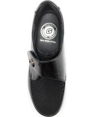 G COMFORT ZAPATO CON VELCRO P 8261 NEGRO