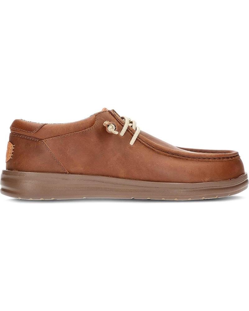Chaussures HEY DUDE  pour Homme ZAPATOS DUDE WALLY GRIP 40175  BROWN