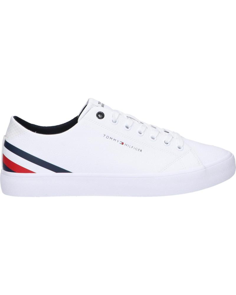 Scarpe sport TOMMY HILFIGER  per Uomo FM0FM04778 TH HI VULC CORE  YBS WHITE