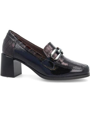 Zapatos de tacón PITILLOS  de Mujer MOCASIN CON TACON PARA MUJER 5402  NEGRO
