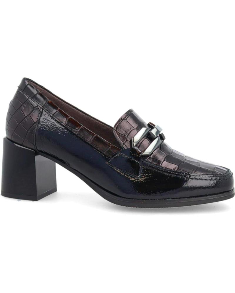 Zapatos de tacón PITILLOS  de Mujer MOCASIN CON TACON PARA MUJER 5402  NEGRO