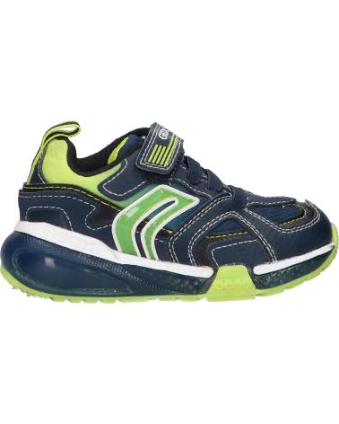 girl and boy Trainers GEOX J16FEA 0CEFU J BAYONYC BOY  C0749 NAVY-LIME