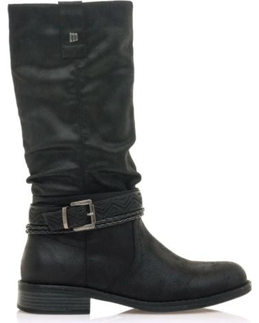 Woman boots MTNG BOTAS PLANAS MUSTANG 53591 NEGRO  NEGRO