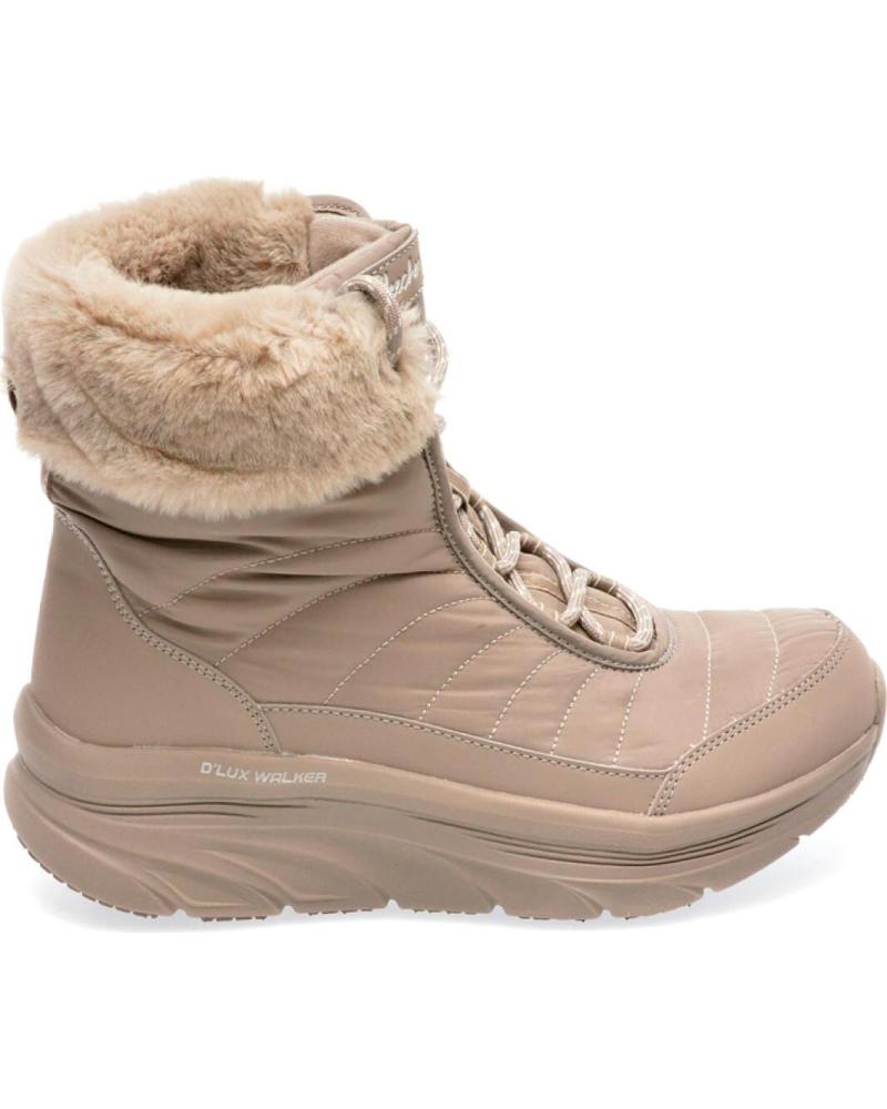 Woman Mid boots SKECHERS BOTINES PLANOS 167388 TAUPE  MARRóN