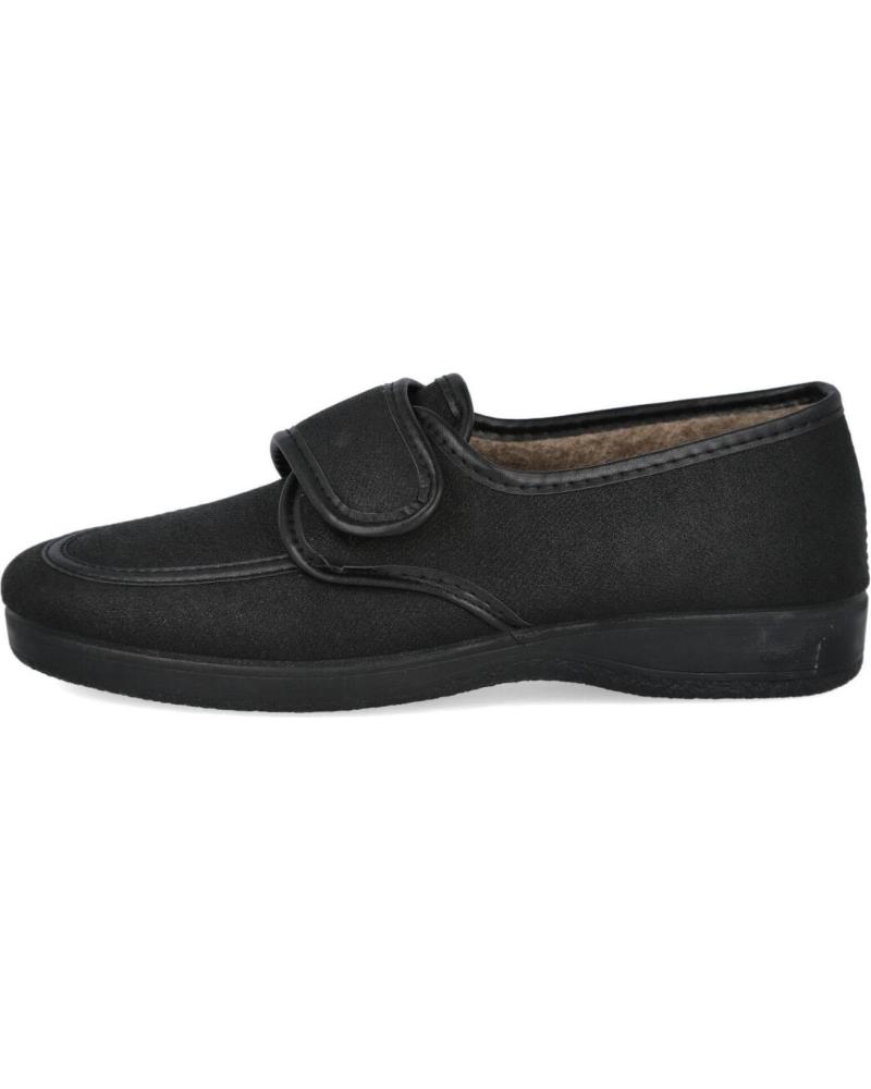 Man House slipers L&R SHOES LR SHOES 830 ZAPATILLAS DE CASA HOMBRE  NEGRO