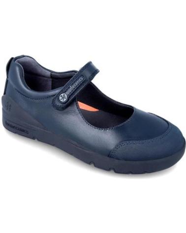 Zapatos de Niña BIOMECANICS COLEGIAL MERCEDITA CON VELCRO AZUL MARINO