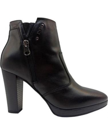 Botines de Mujer NERO GIARDINI BOTIN VESTIR DE PIEL CON TACON NEGRO