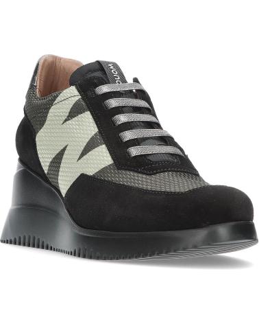 Zapatillas deporte de Mujer WONDERS ZAPATILLA G-6612-T NEGRO CREMA COM NEGRO CREMA