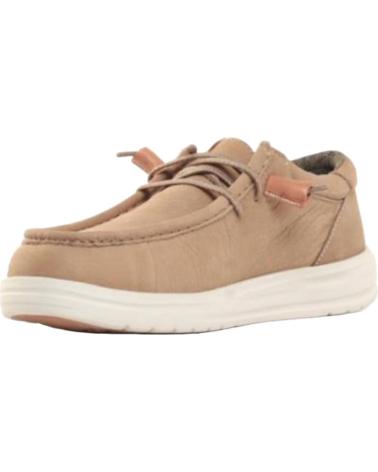 Man shoes HEY DUDE WALLY GRIP CRAFT PIEL CAMEL TAUPE